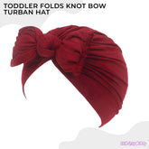 Compact and Stylish Baby Cap (Bow Maroon)